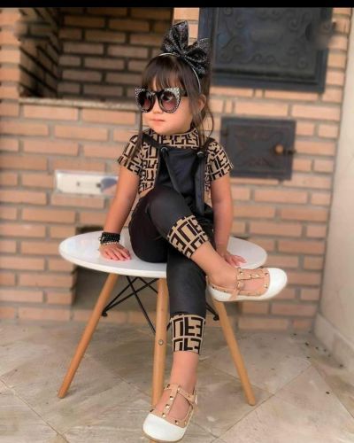 2pcs Fendi Girl Set