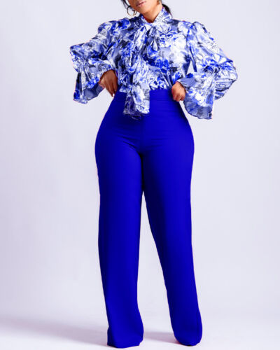 2pcs Long-sleeved Top and Trouser