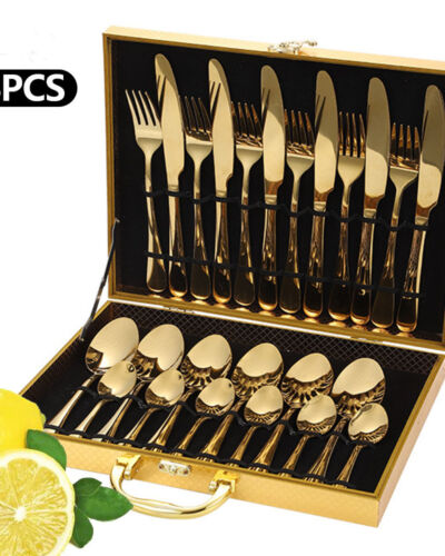 Golden Cutlery Set