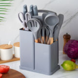 Kitchen Knife and Spoon Set - Grey