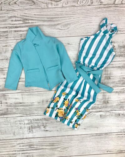 2pcs Girl Jumpsuit With Jacket