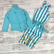 2pcs Girl Jumpsuit With Jacket